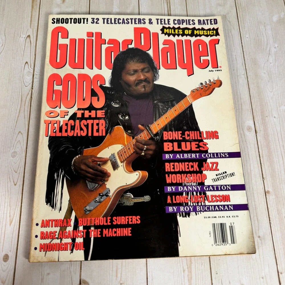 Guitar Player Magazine July 1993 Gods of the Telecaster Albert Collins Danny